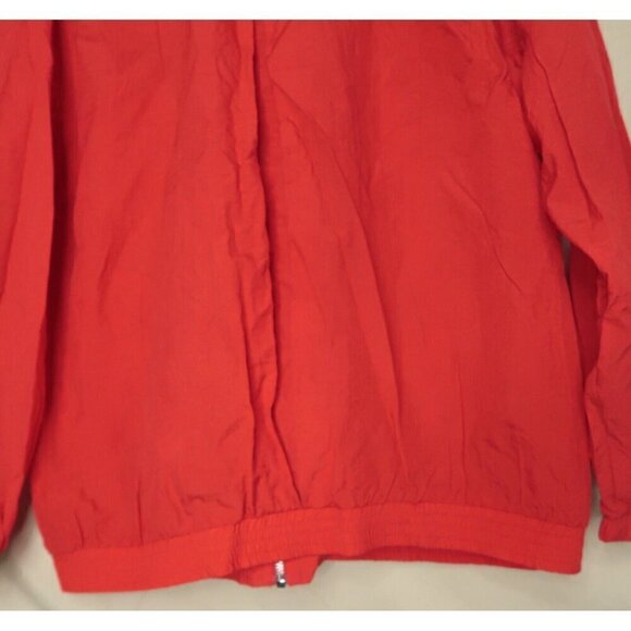 Vintage 80s Catalina Windbreaker Jacket Full Zip Red Nautical Women's Size XL - Picture 13 of 14